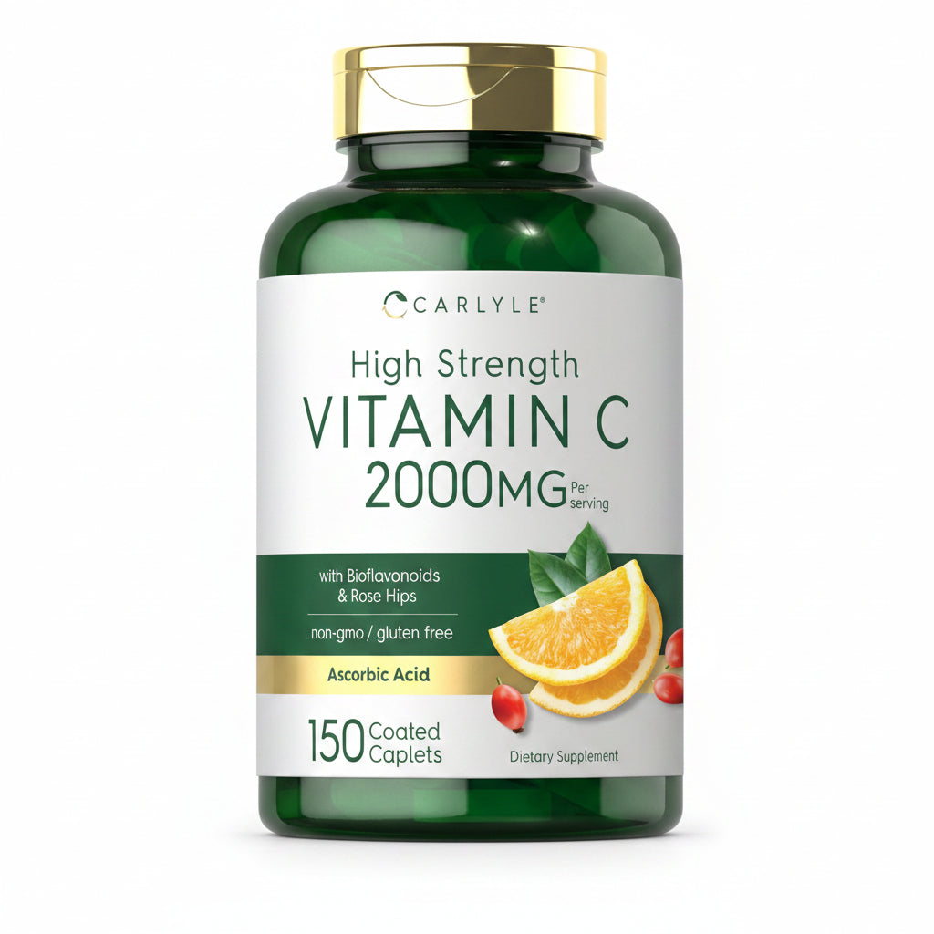 Carlyle - Vitamina C, 2000 mg, 150 Tabletas Recubiertas
