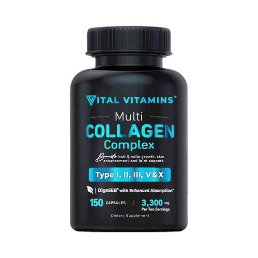 Vital Vitamins Multi Collagen Complex Type I, II, III, V & X