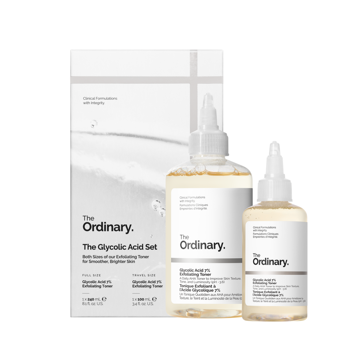 Set de ácido glicólico The Ordinary The Glycolic Acid Set
