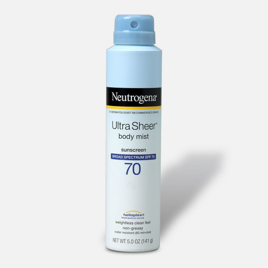 Neutrogena Ultra Sheer body mist Sunscreen Broad Spectrum SPF 70