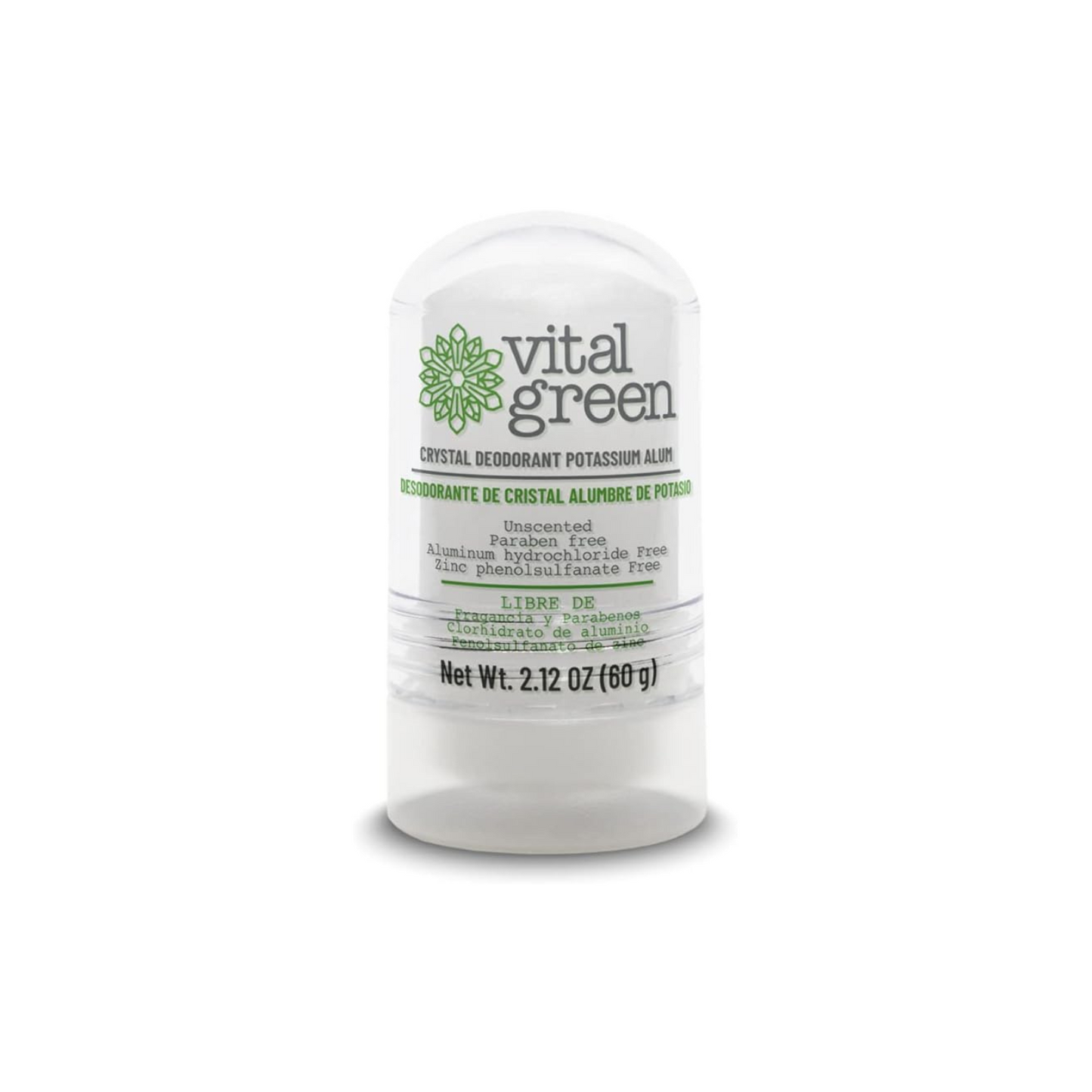 Vital Green Desodorante de Cristal Potassium Alum